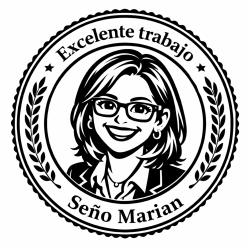Sello maestra personalizado con avatar o emoji